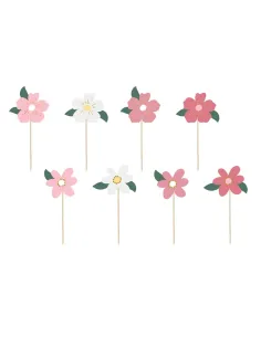 Topper flores para tartas, cupcakes PartyDeco.-Cocina y Repostería