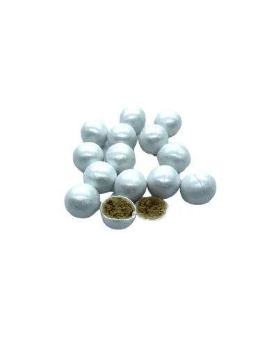 Maxi bolas blanco perla de chocolate blanco y caramelo 22 mm Azucren