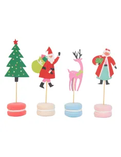 Cápsulas y topper combo Papá Noel Navidad.-Cocina y Repostería 2