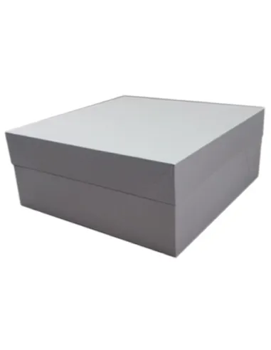 Caja blanca rectangular 40,6 x 30,4 x 15,2 cm