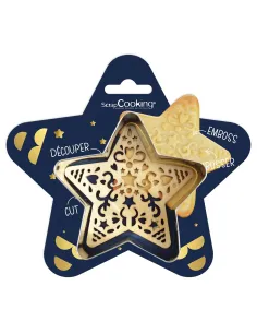 Cortador marcador de galletas estrella de Navidad.-Cocina y Repostería 2