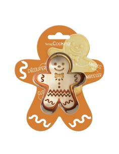 Cortador marcador de galletas muñeco de jengibre.-Cocina y Repostería 2