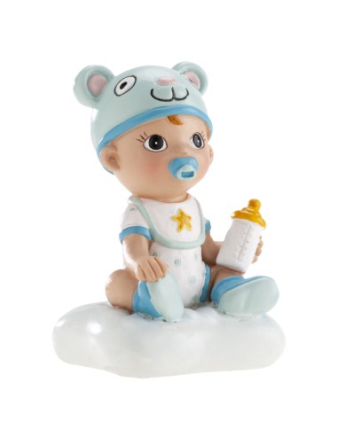 Figura bautizo niño con biberón.-Cocina y Repostería