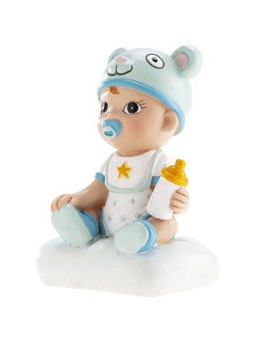 Figura bautizo niño con biberón.-Cocina y Repostería
