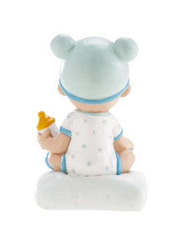 Figura bautizo niño con biberón.-Cocina y Repostería