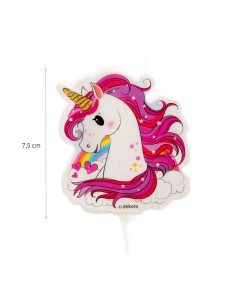 Bonita vela forma de unicornio para decorar tarta.-Cocina y Repostería 2