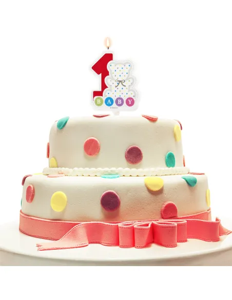 Vela para celebrar el primer cumpleaños.-Cocina y Repostería