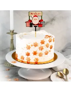 Topper tarta Papá Noel con regalos Navidad.- Cocina y Repostería 2