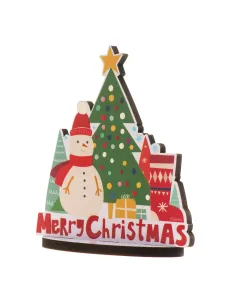 Topper con base para tarta Feliz Navidad.-Cocina y Repostería