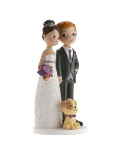 Figura de novios boda con perro.-Cocina y Repostería 2