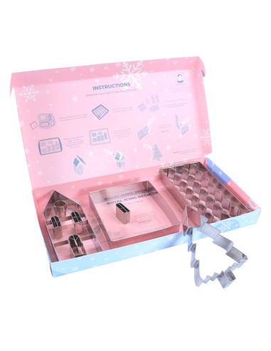 Set 5 cortadores casa de Jengibre 3D PME