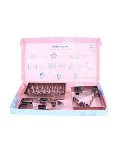 Set 5 cortadores casa de Jengibre 3D PME