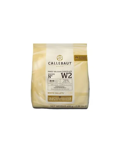 Chocolate blanco para fuente y cobertura 400 g Callebaut