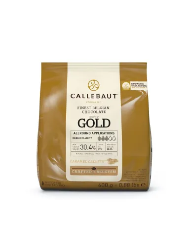 Chocolate Gold 400 g Callebaut CONSUMO PREFERENTE: 28.05.204