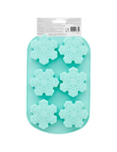Molde de silicona Copos de Nieve Navidad Wilton