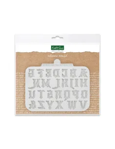 Molde silicona Letras mayúsculas góticas Katy Sue