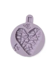 Molde silicona Corazón de mimbre San Valentín Karen Davies 2