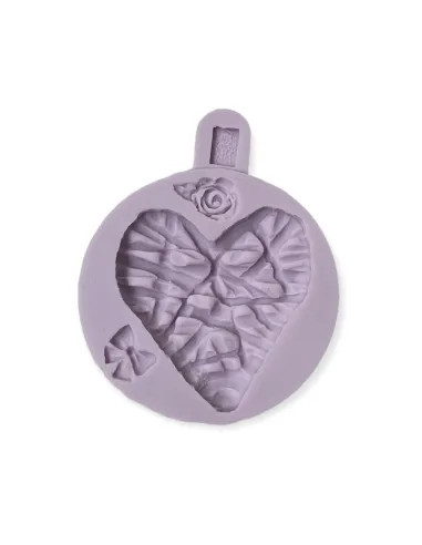 Molde silicona Corazón de mimbre San Valentín Karen Davies