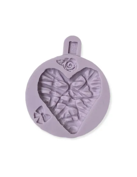 Molde silicona Corazón de mimbre San Valentín Karen Davies