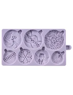 Molde silicona Bolas de Navidad Karen Davies