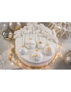 Molde silicona Bolas de Navidad Karen Davies 2