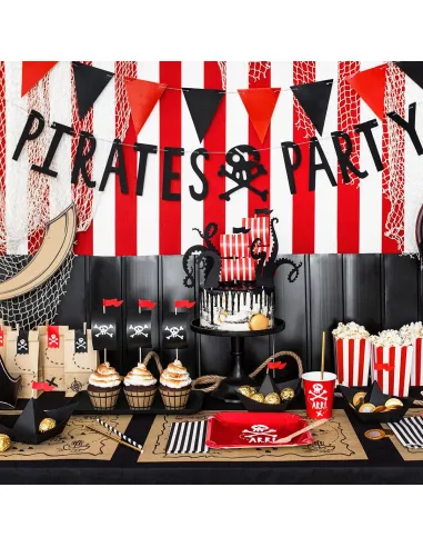Wrappers y toppers pirata PartyDeco