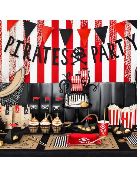Wrappers y toppers pirata PartyDeco
