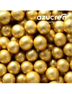 Sprinkles Perlas de azúcar oro metalizado 8 mm 90 g Azucren