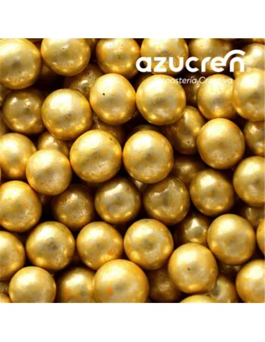 Sprinkles Perlas de azúcar oro metalizado 8 mm 90 g Azucren