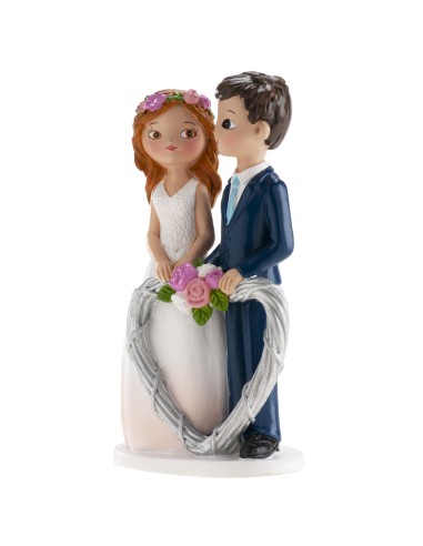 Figura novios Corazón 16 cm