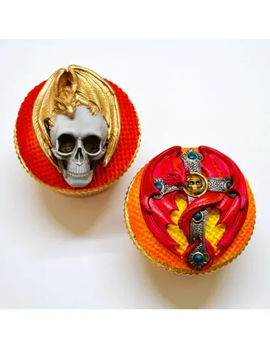 Molde silicona Dragón calavera Katy Sue
