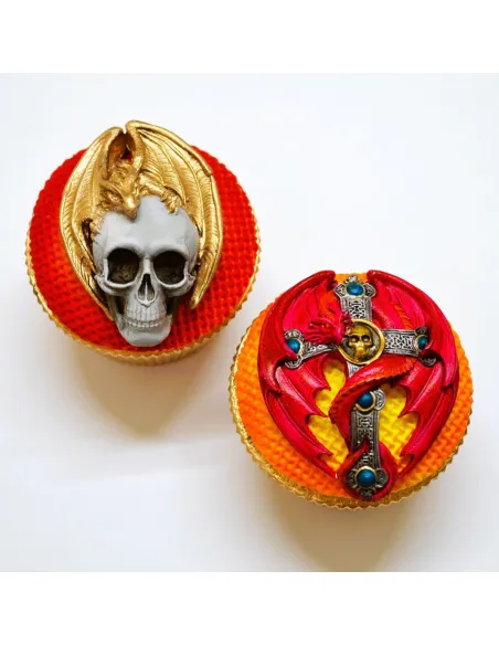 Molde silicona Dragón calavera Katy Sue