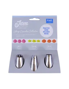 Set 3 boquillas cupcakes grandes JEM