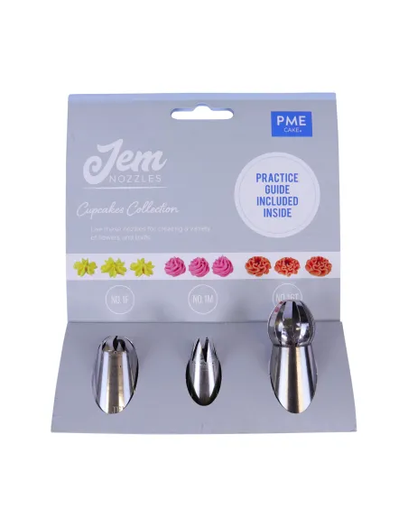Set 3 boquillas cupcakes JEM