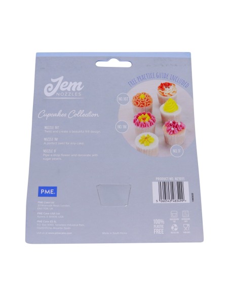 Set 3 boquillas cupcakes JEM
