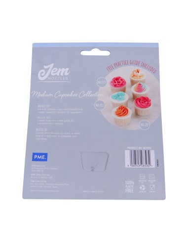 Set 3 boquillas cupcakes medianos JEM