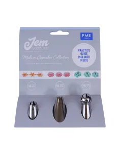 Set 3 boquillas cupcakes medianos JEM