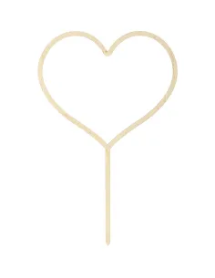Topper de madera Corazón San Valentín PartyDeco 2
