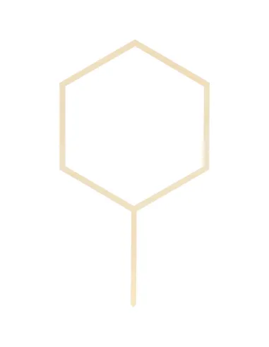 Topper de madera Hexágono PartyDeco