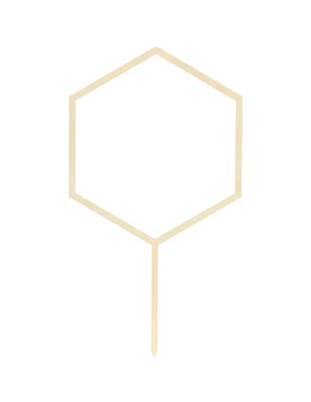 Topper de madera Hexágono PartyDeco