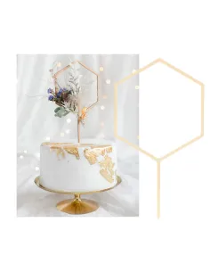 Topper de madera Hexágono PartyDeco