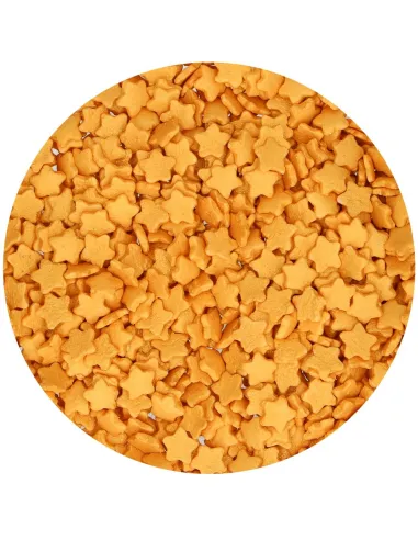 Sprinkles estrellas doradas 60 g Funcakes
