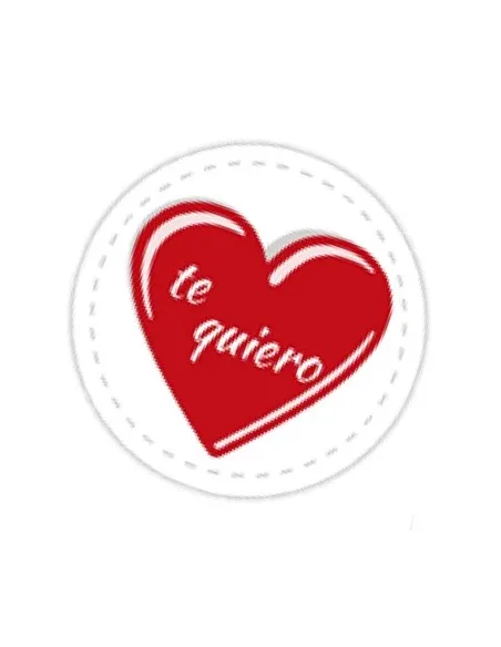 Pegatina Te quiero 3,5 cm San Valentín