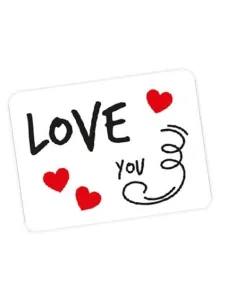 Pegatina Love you San Valentín