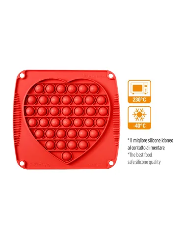 Molde silicona Corazón Decorpop Decora