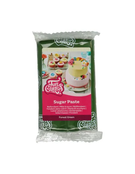 Fondant Funcakes verde bosque 250 g