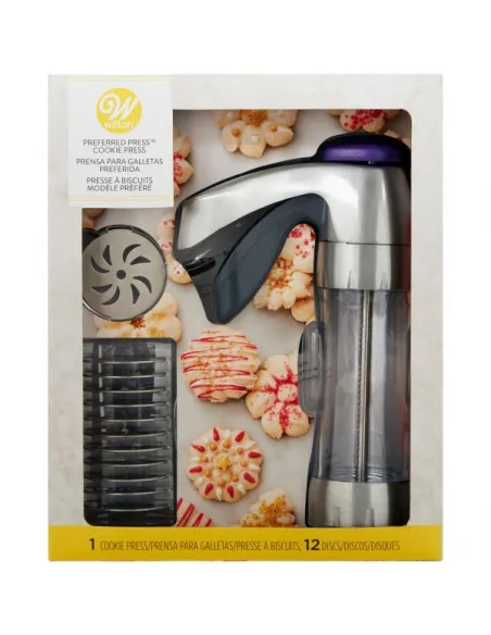 Pistola para galletas con 12 discos Wilton