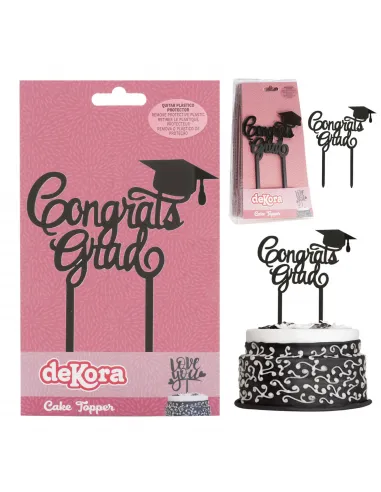 Topper para tarta Graduación Dekora