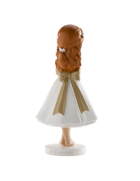 Figura niña comunión descalza 13 cm Dekora