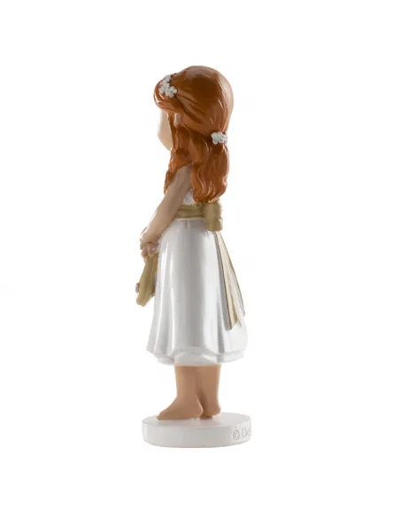 Figura niña comunión descalza 13 cm Dekora